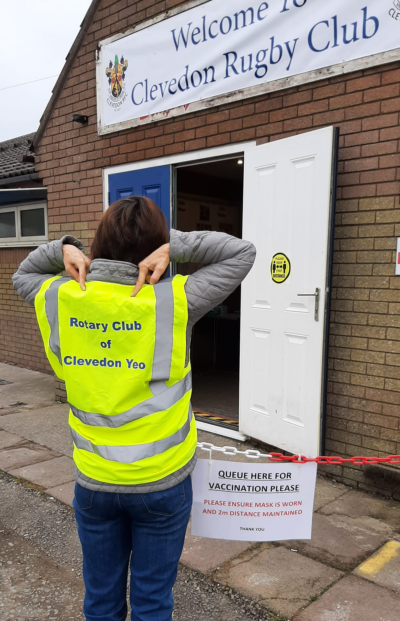 Clevedon Yeo Rotary Vaccination Hub Volunteers