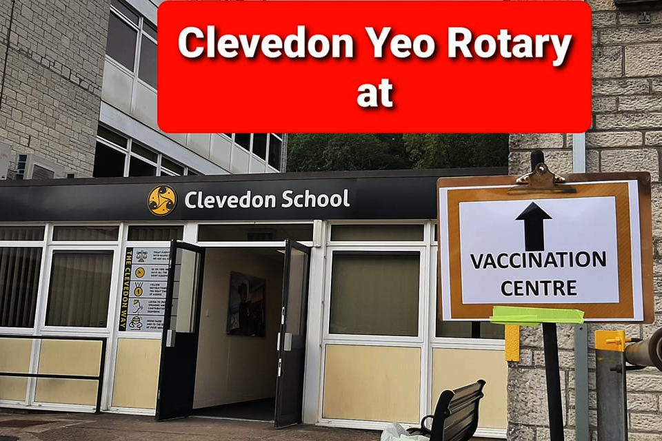 Clevedon Yeo Rotary Club Vaccination Centre Clevedon School