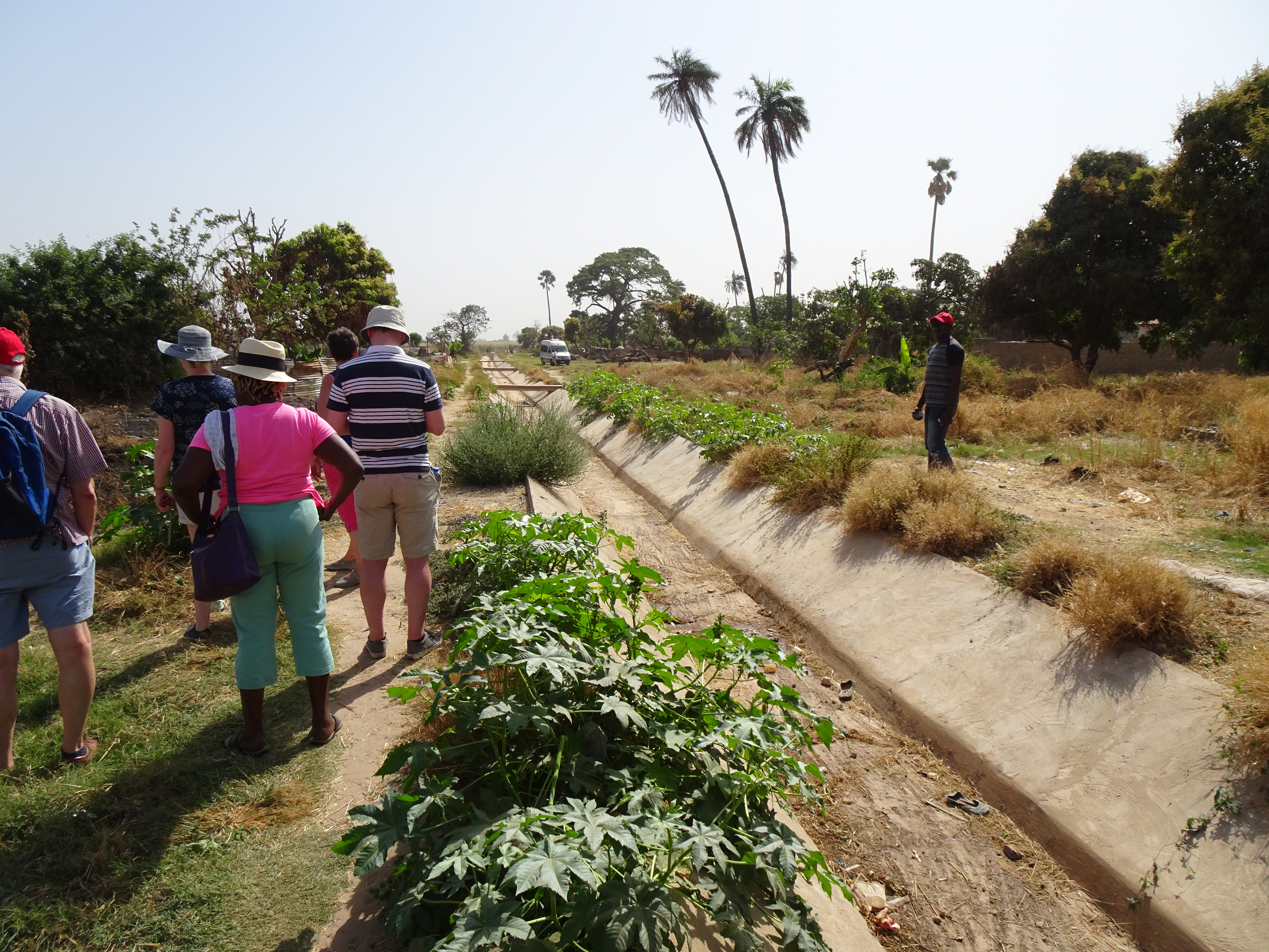 View of newly constructed canal