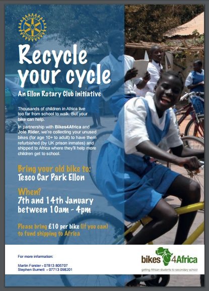 Ellon Rotary Bikes for Africa