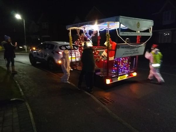 Santa's Sleigh en route