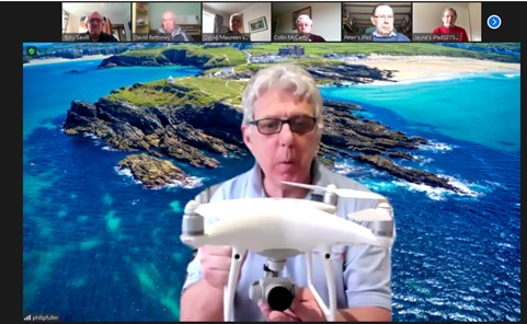 Phil Fuller with his drone