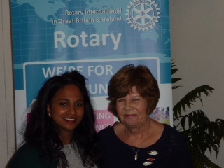 President Caroline Kehoe with visiting Ambassadorial Scholar Amali Aluthgamage