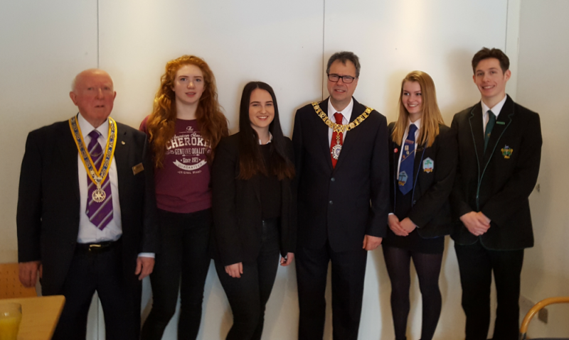 Lord Provost of Edinburgh and four Georgia Scholars