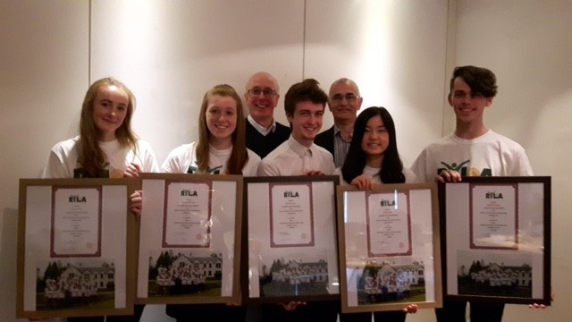 RYLA Students with their certificates.