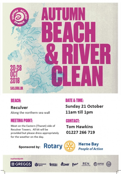 Beach clean flyer