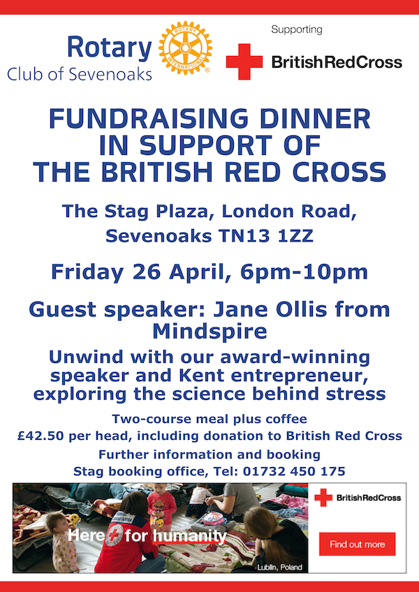 Poster for British Red Cross Charity Dinner
