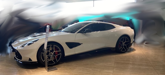 Image of Aston Martin car against a blurred background