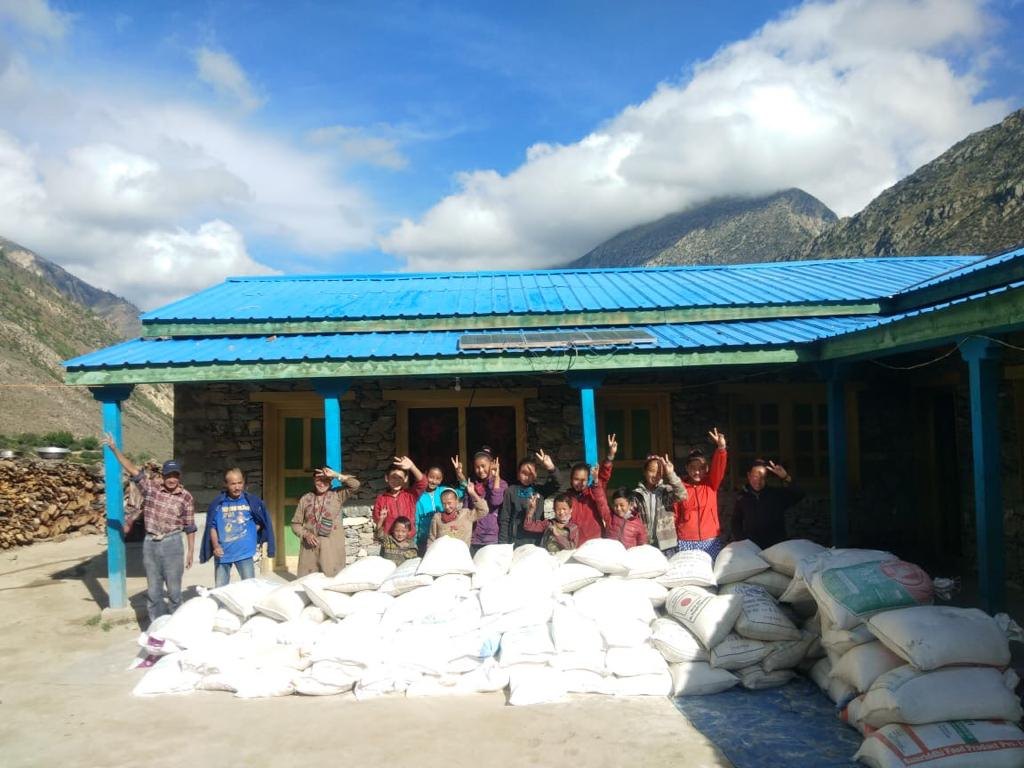 Food arrives at Muchu School