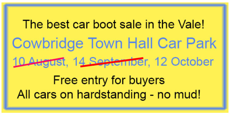 Car boot flash
