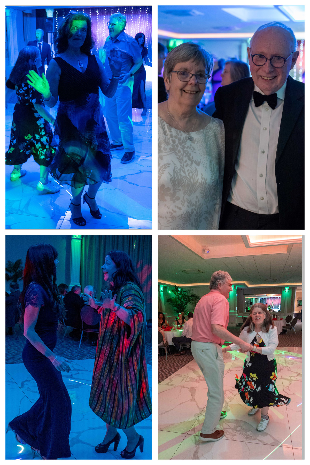 Guests dancing in the weird lighting of the disco