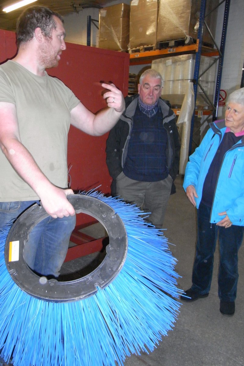 Vocational Trip to Slacks of Millom - Your roadsweeper is that way Sue!