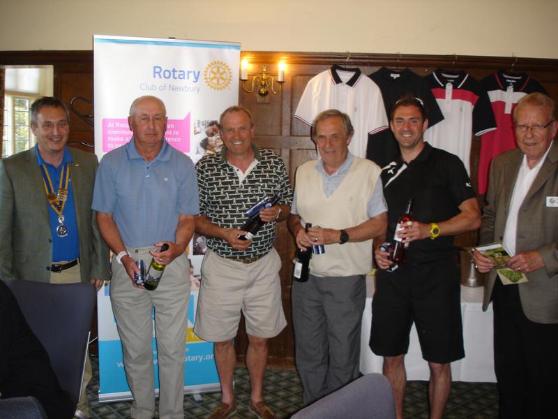 Newbury Rotary Charity Golf Days 2013-14  - Mick Gardiner, Mike May, Mike Faulkner, Jon Gardner