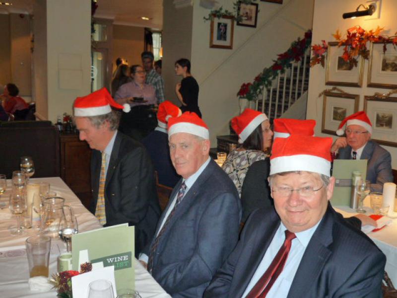 Pinner Rotary at District 1090 Carol Service - Pinner Rotarians and partners following their lunch - which was excellent !