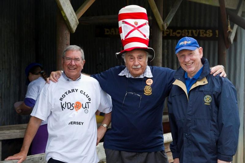 Kids Out Day 2012 - L to R Rotarians David Watkins, Charles Strasser and Allan Smith