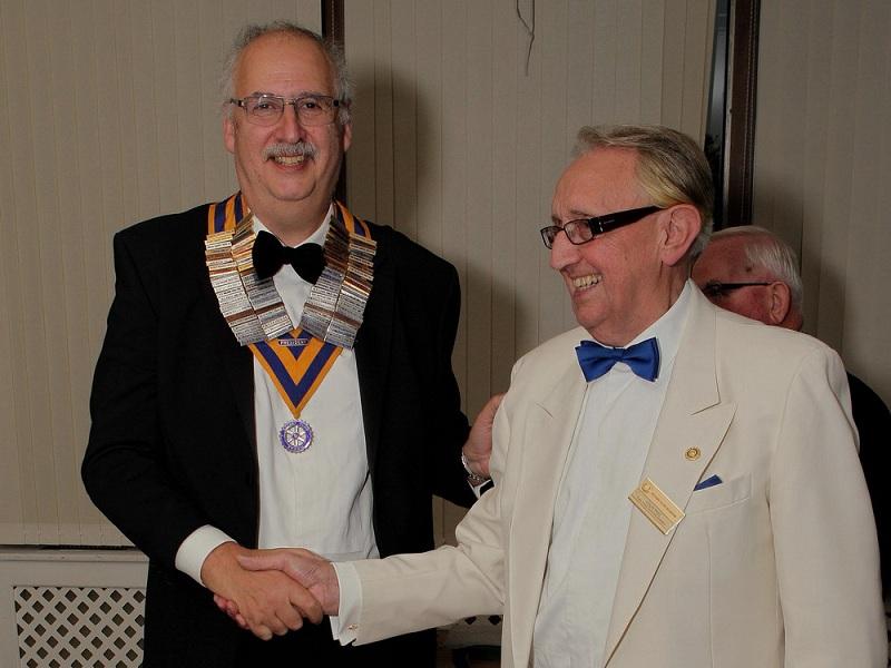 President's Induction Meeting 2012 - Colin Inducting Tony as 89th President