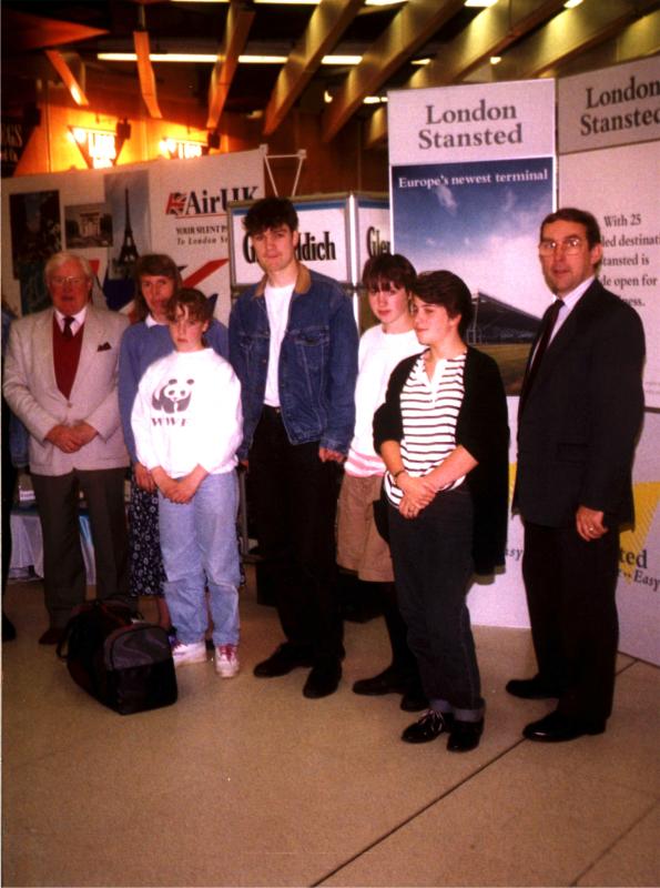 International Exchange Visits - 06-023 Dyce Airport Departure YE Students 1993