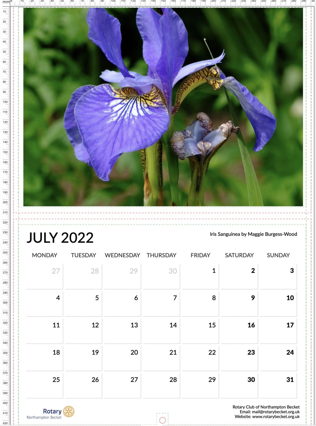 Rotary Becket 2022 Charity Calendar - 
