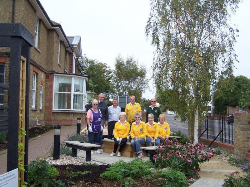 Gardening at Whitstable & Tankerton Hospital 21/9/13 - 100 8129 Different group note the mising tall blonde! 1
