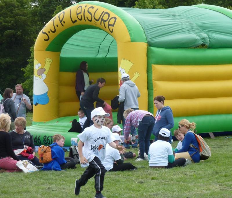Jun 2013 Kids Out Day at Wimpole Hall and Farm - 10 Bouncy Castle great fun!