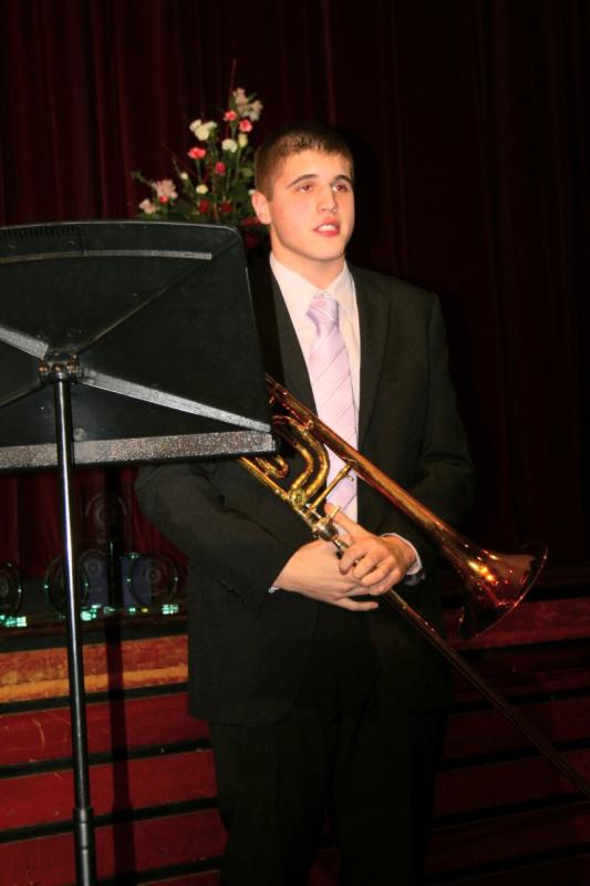 Young Musician Final - 18 Ryan Morgan (Maidenhill School) introduces his trombone choices