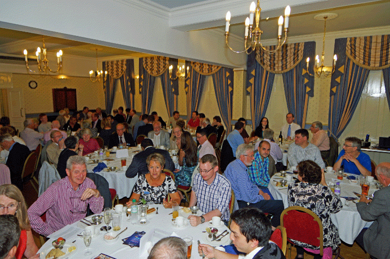 Space - The Ampthill Frontier - The room was packed with members of the club, their friends and guests