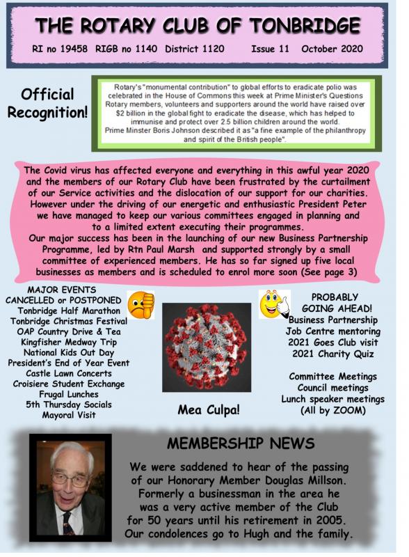 Tonbridge Rotary Newsletter - 