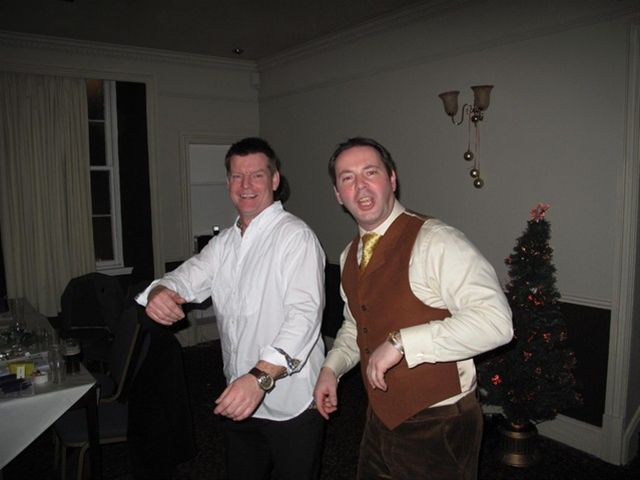 Christmas Party 2010 - Stuart & Grant dancing we think!?