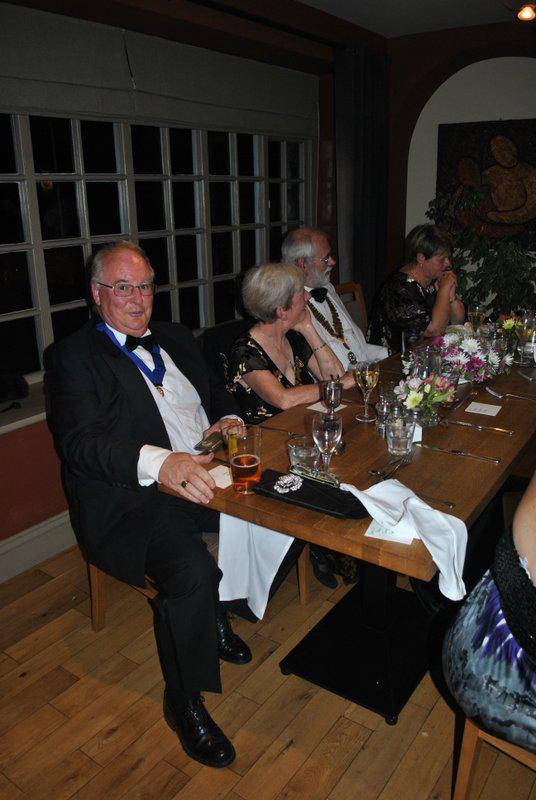 7:30pm PRESIDENTS NIGHT at the Clive Hotel, Ludlow - Paul, Joan, Clive and Sheila enjoying the moment 