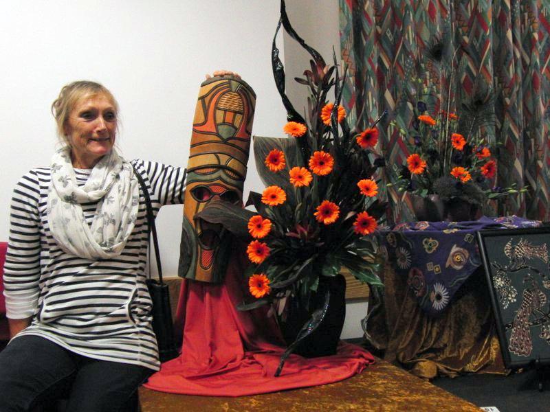 Flower Art Demonstration Leintwardine - Jennifer Gurney and South Africa