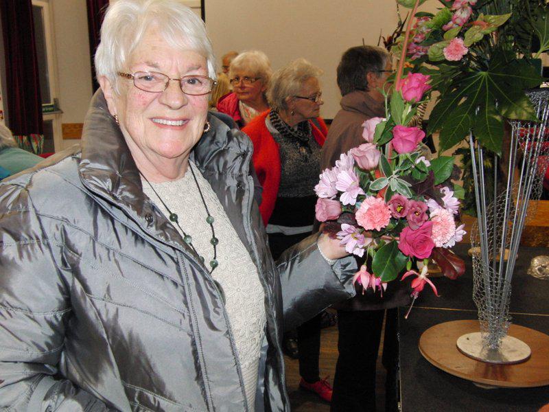 Flower Art Demonstration Leintwardine - Another winner and Jordan's flowers