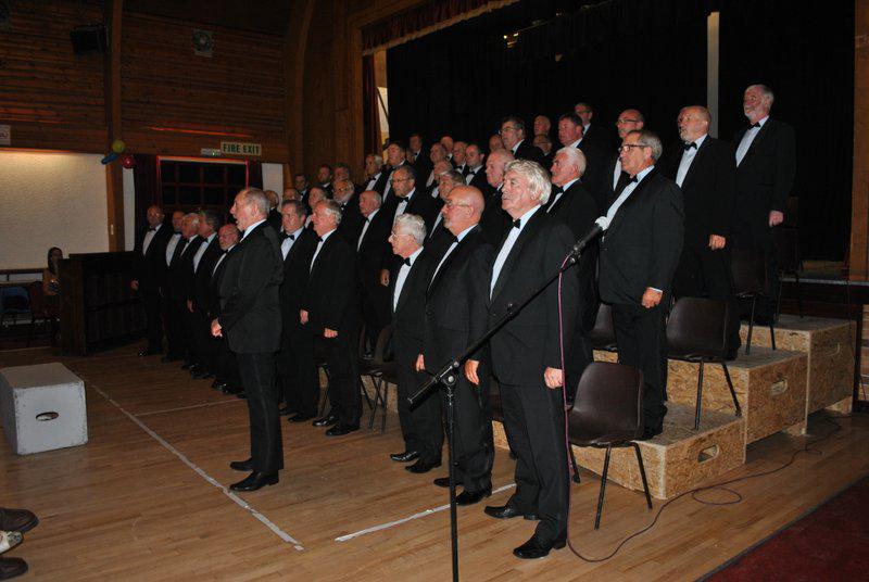 Treorchy Male Choir comes to Knighton - Bass baritone taking the lead