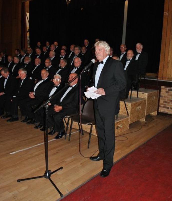 Treorchy Male Choir comes to Knighton - Light entertainment between sets to balance the evening 