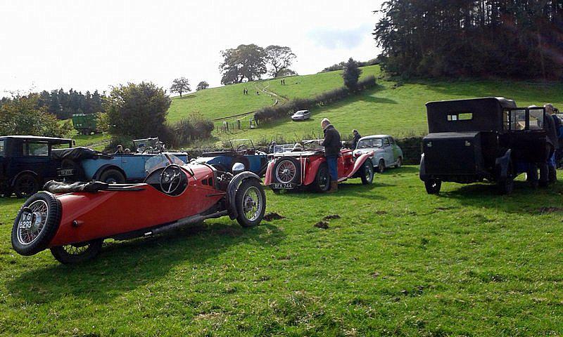 Vintage Sports Car Club hill climb Oct 2014 - View across to one of the hill climb venues ....