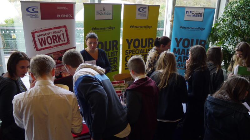 2015 Opening Doors to a Brighter Future - Wadebridge School students have fun interacting with the various career advisors (07)