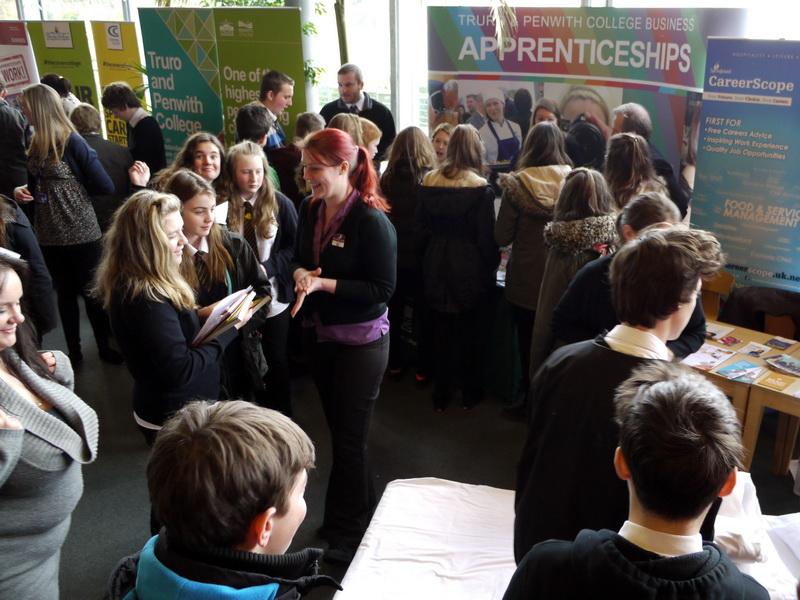 2015 Opening Doors to a Brighter Future - Wadebridge School students have fun interacting with the various career advisors (10)