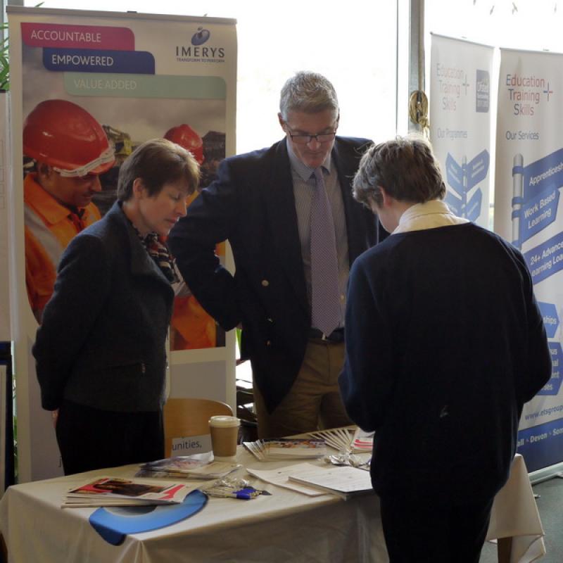 2015 Opening Doors to a Brighter Future - Wadebridge School students have fun interacting with the various career advisors (13)