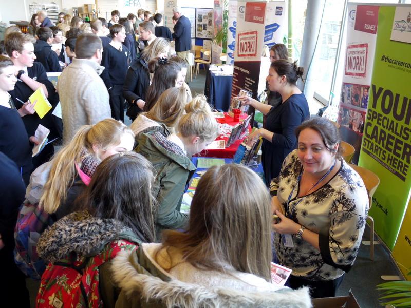 2015 Opening Doors to a Brighter Future - Wadebridge School students have fun interacting with the various career advisors (17)