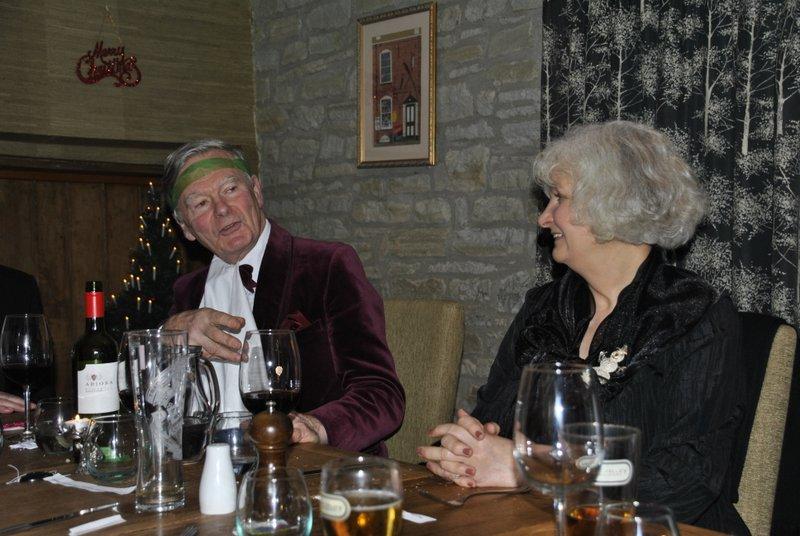 Evening Christmas Meal at the Stagg Inn, Titley - Bruce and Sandie