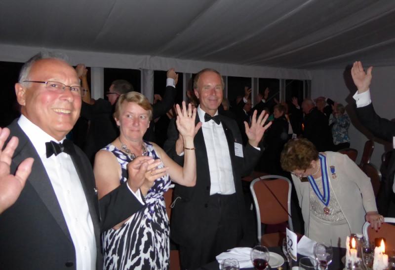District 1200 Conference 2015 - Hands up - who put a bowl of custard on Judy's seat?