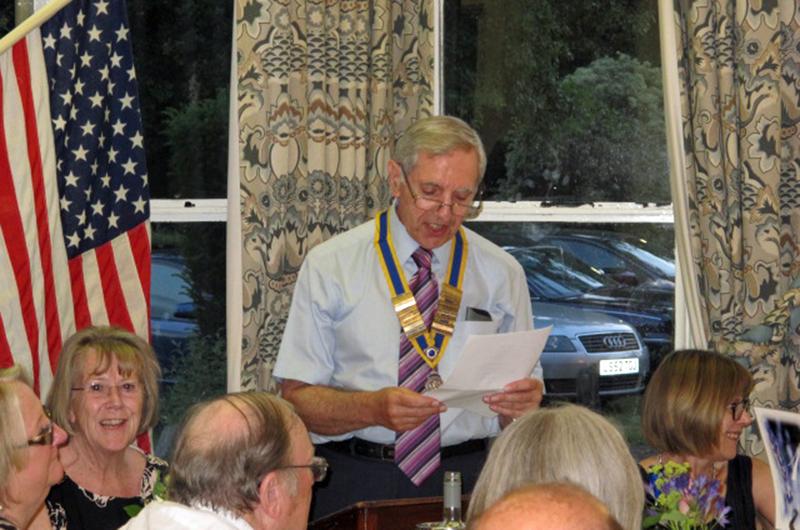 Handover Evening 2015 - President George addresses the meeting