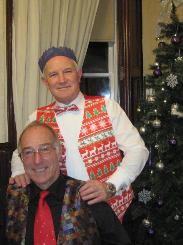 Christmas Party 2016 - My waistcoat would go with your tie David.