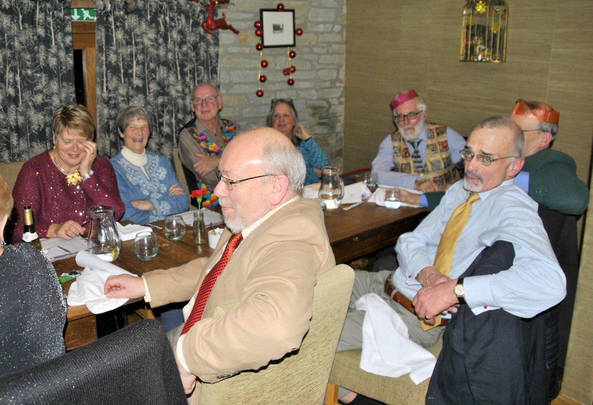 Christmas dinner at the Stagg in Titley - Carol singing 2