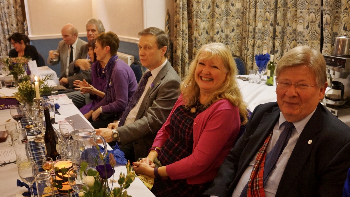 Burns Night at Pinner Hill Golf Club - More smiling guests