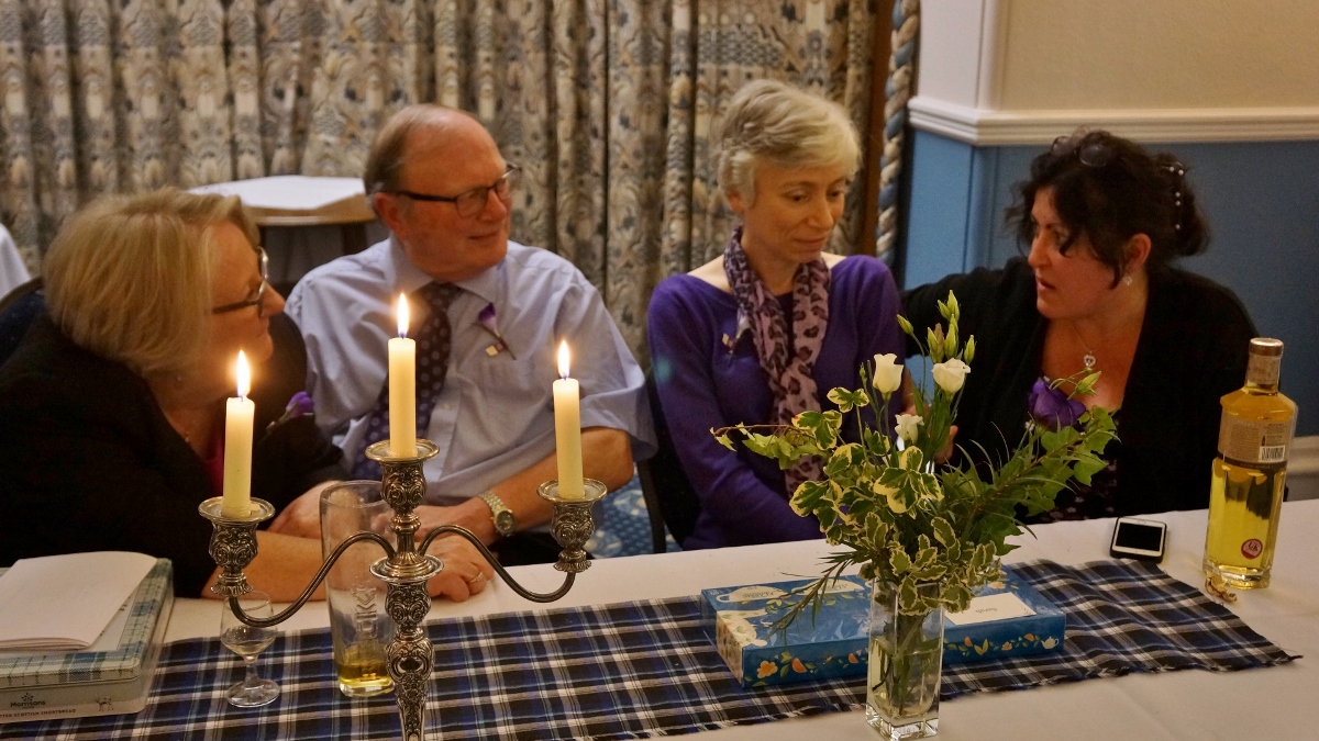 Burns Night at Pinner Hill Golf Club - Candlelight added to the atmosphere