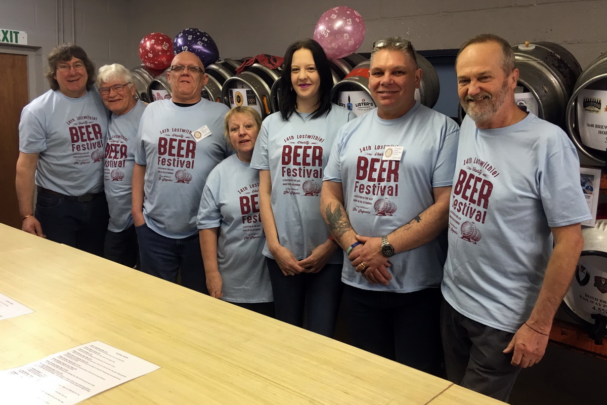 The 14th Lostwithiel Charity Beer Festival - The organising committee