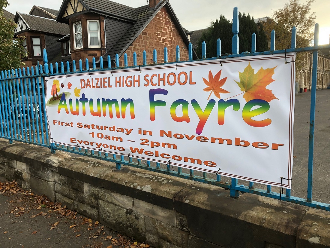 Autumn Fayre 2018 - Advertising Banner on Hamilton Road