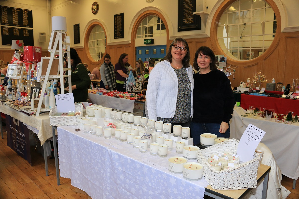 Autumn Fayre 2018 - Alasdair Dickson Candles being sold by Evelyn Dickson