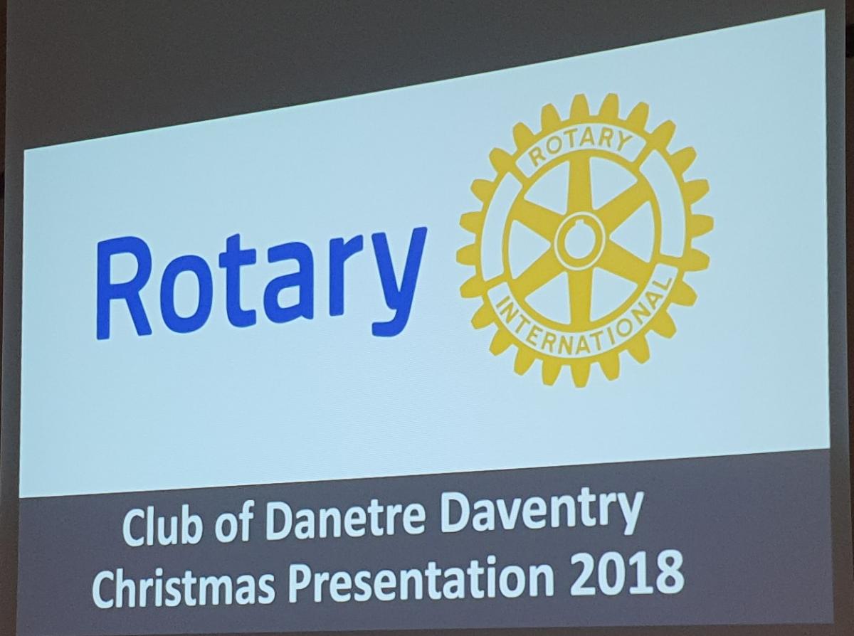 54th Presentation Evening 2018 - The business of the evening kicked off with a presentation about Danetre Rotary given by Paul Blackwell.