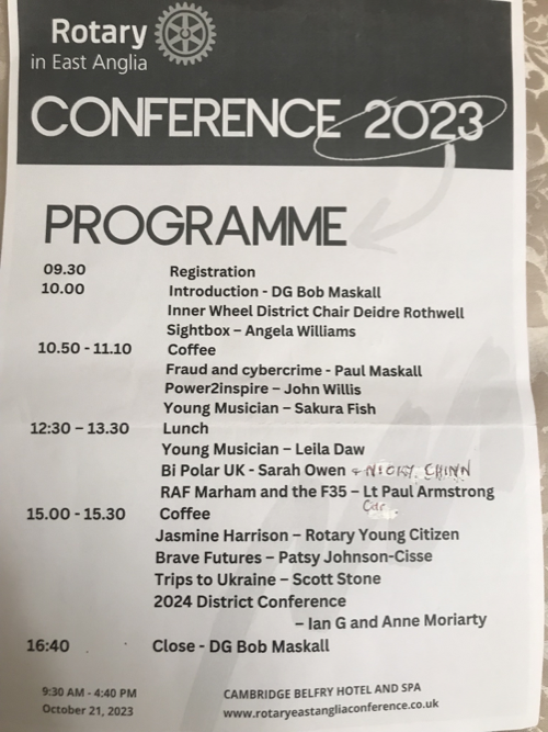 DISTRICT CONFERENCE 2023 - 
